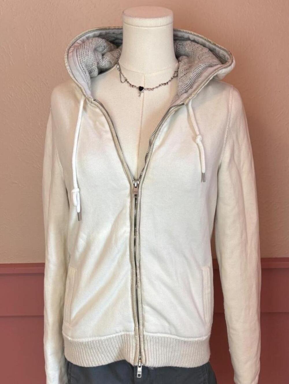 Abercrombie & Fitch 2000s fitted knit zip up jacket ruehl no. 925 discontinued